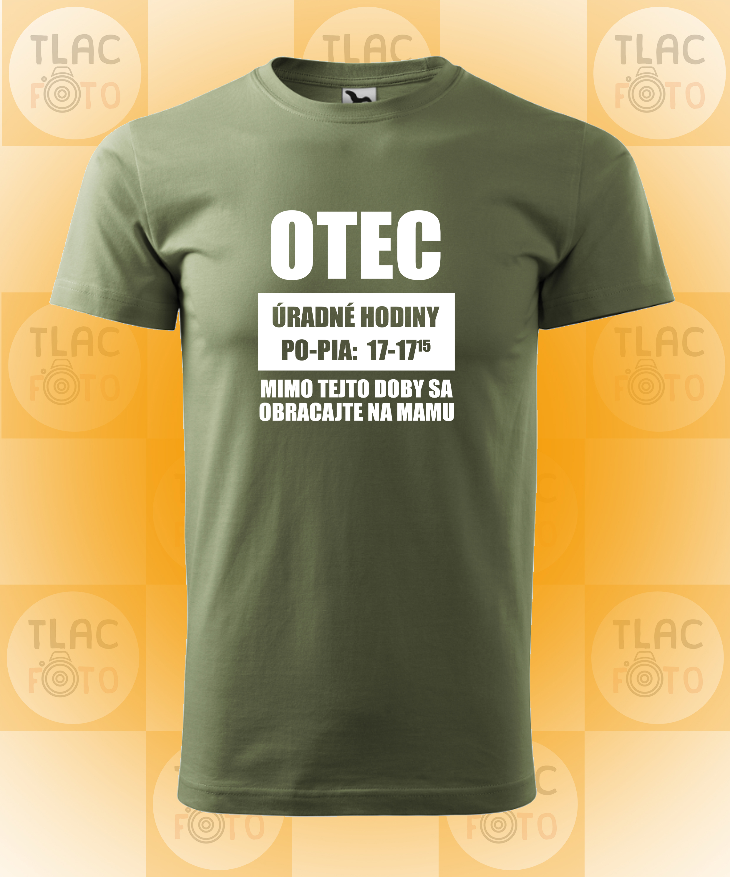 Tričko Pánske - OTEC - úradné hodiny