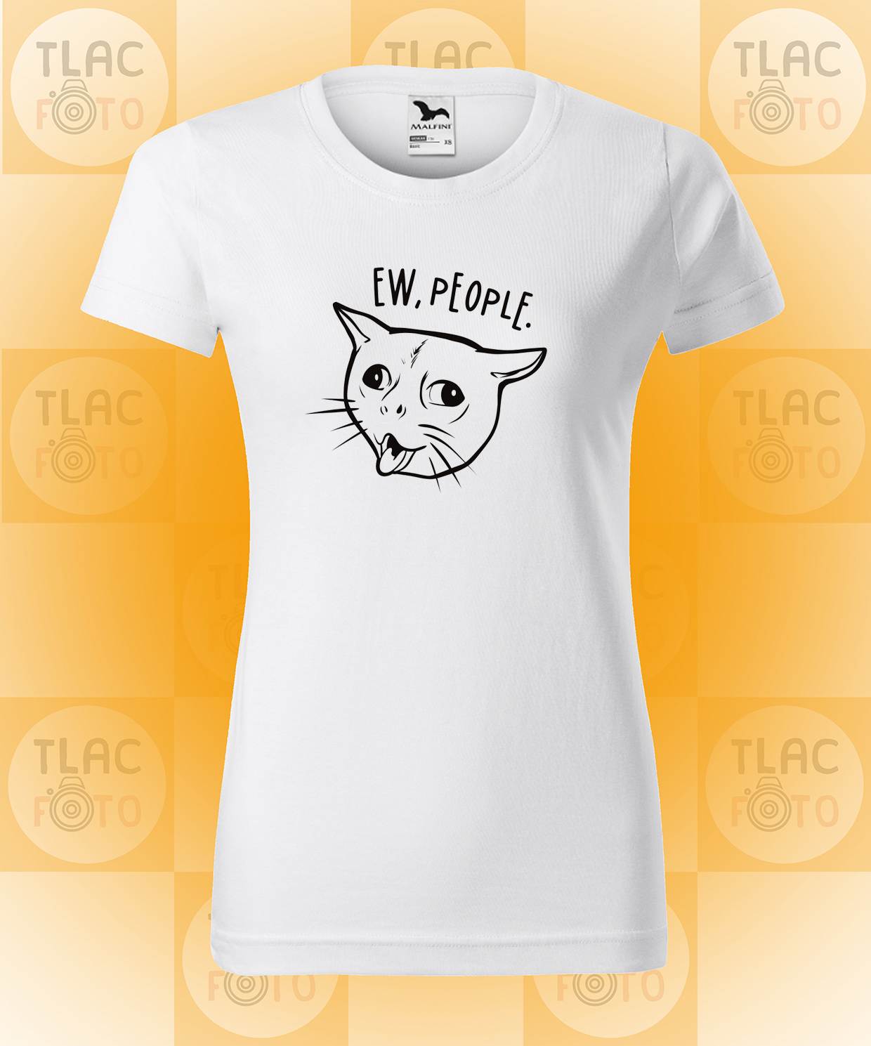 Tričko DÁMSKE - meme cat - EW PEOPLE!