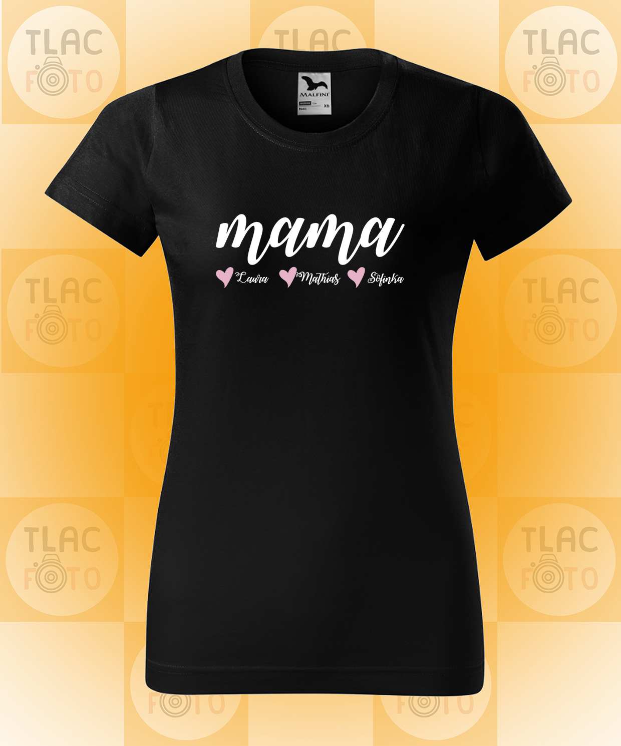 Tričko Dámske  - MAMA - s menami detí